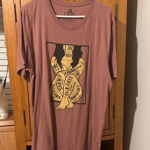 Empowering Graphic Tee in Mauve by